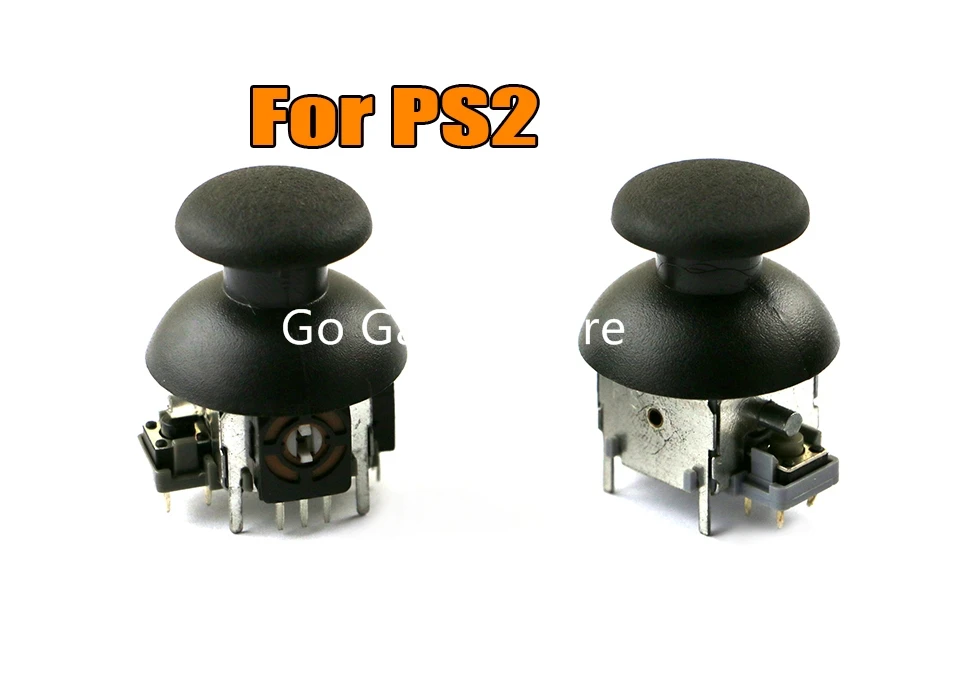 

1set for PS2 Replacement 3D Analog Joystick + 3D Rocker Joystick Cap Shell Mushroom Caps thumbstick caps small hole