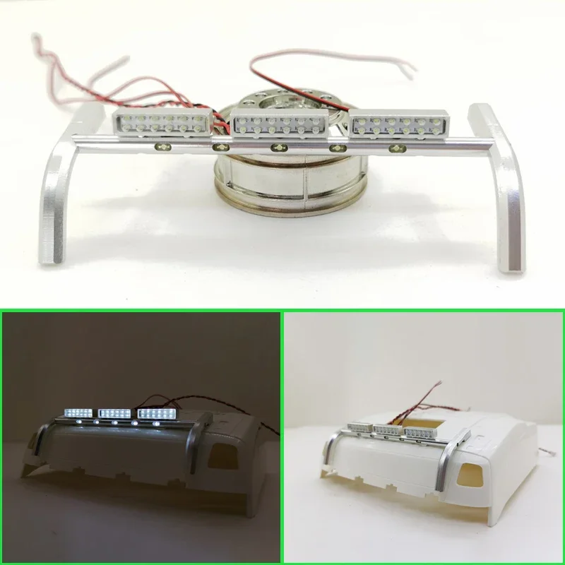 Simulation Voltage 5v Square Lamp Ceiling Lamp for 1/14 Tamiya RC Truck Car 56360 For volvo For Scania