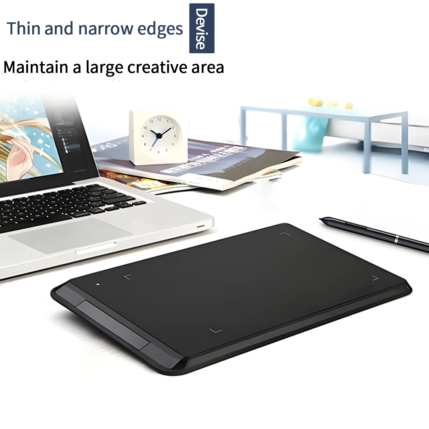 UGEE HU851製図板 8.5インチ 描画ボード ペン付き、Androidスマートフォン、ノートパソコン、グラフィックタブレットと簡単に接続可能