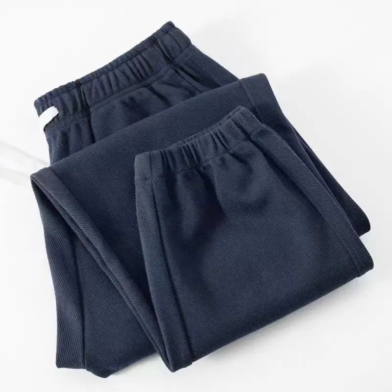 Thickened Loose Joggers Unisex Solid Casual Sweatpants Spring Fall American Style Sports Trousers