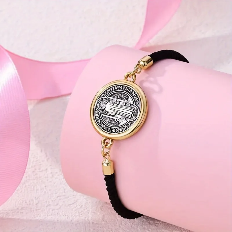Liga são bento pulseira crentes católicos corda vermelha pulseiras para mulheres são bento pulsera roja braccialetto uomo