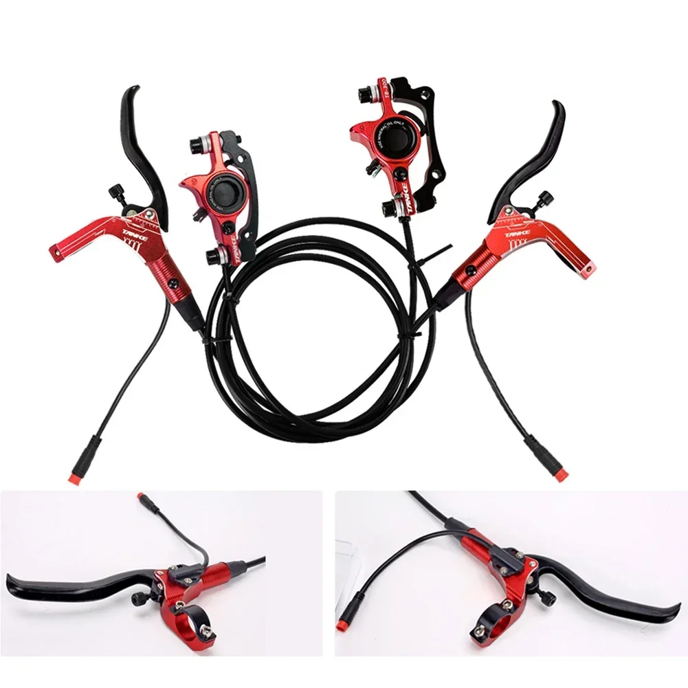 

Bicycle EBike Disc Brake Hydraulic Disc Brake Set Outdoor Sports About 1000g Steel 1 Set Aluminum Alloy Components