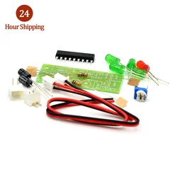 Zestaw elektroniczny części 5mm czerwony zielony poziom LED wskazujący 3.5-12V KA2284 DIY zestaw wskaźnik poziomu Audio zestaw zestaw do samodzielnego montażu