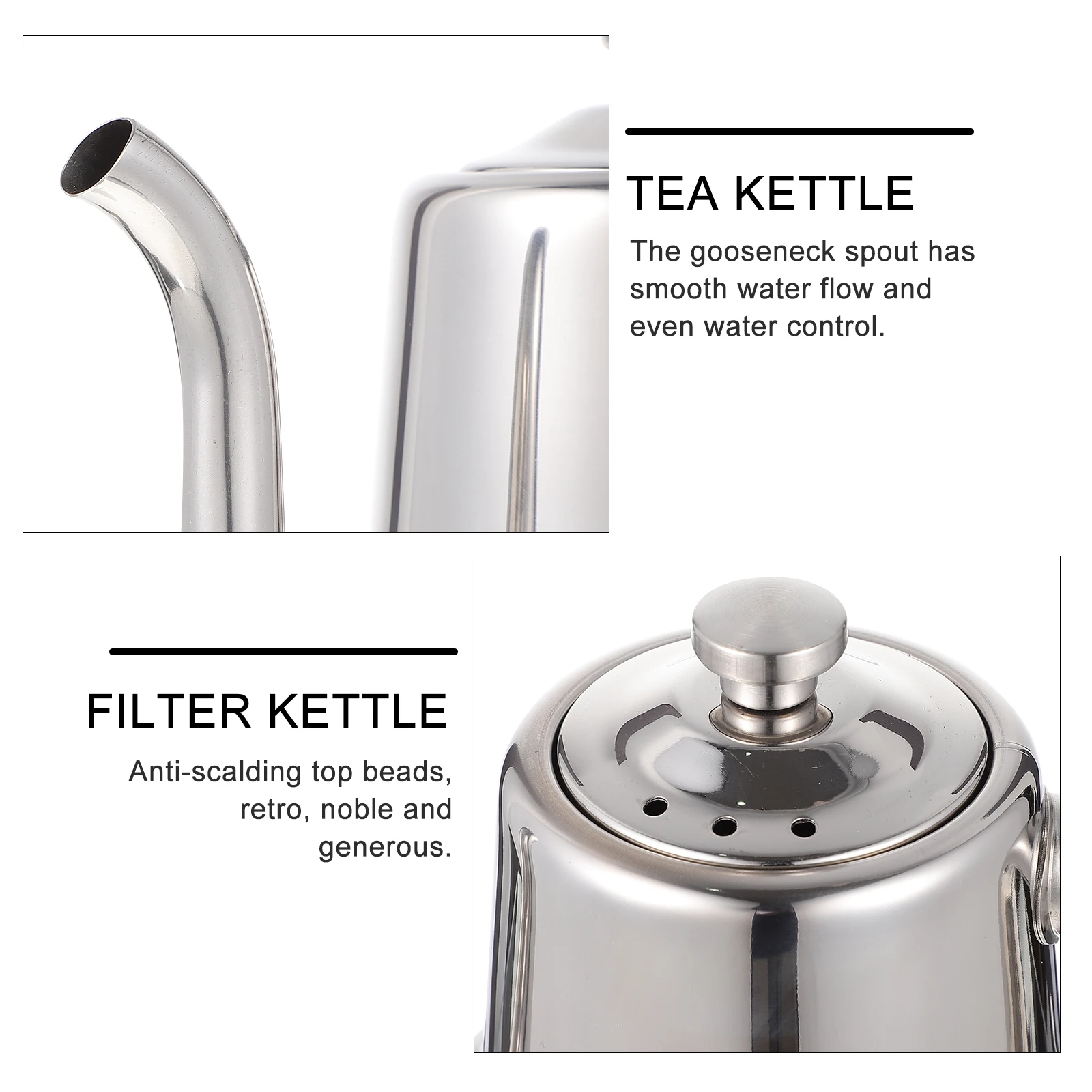 

1pc Heat-Resistant Filter Teapot Large Capacity Strainer Creative Tea Pot For Home Office Restaurant Durable Household Tea