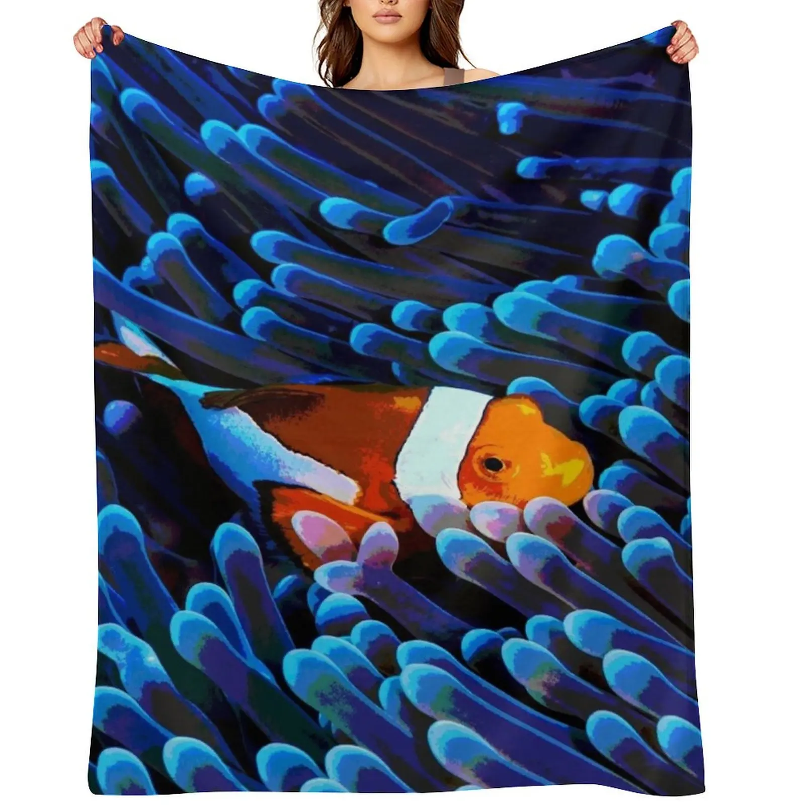

Clown Fish Ocean Design Throw Blanket blankets ands For Baby christmas decoration Blankets For Baby Blankets
