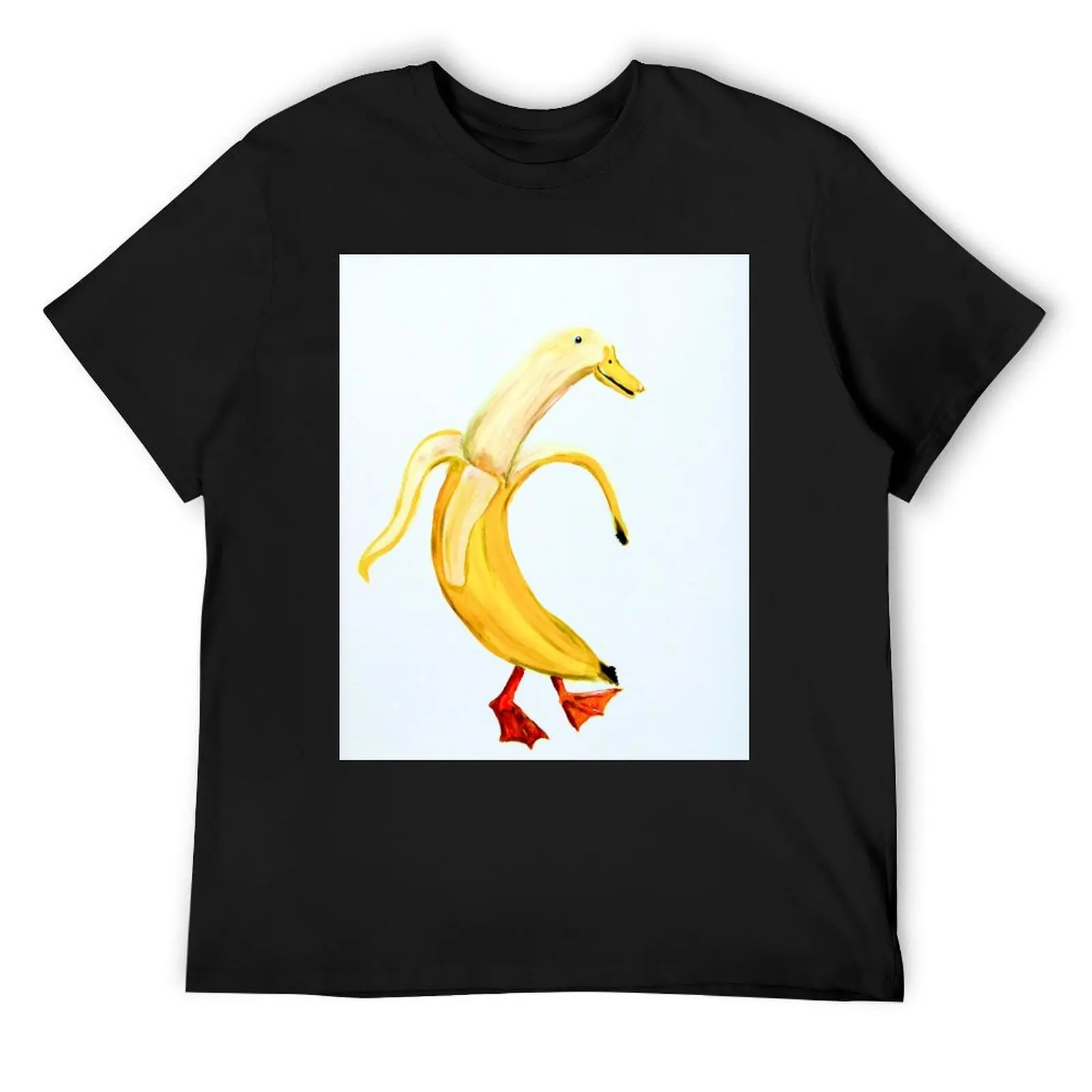 바나나 덕 남성 티셔츠, 빠른 건조, 승화