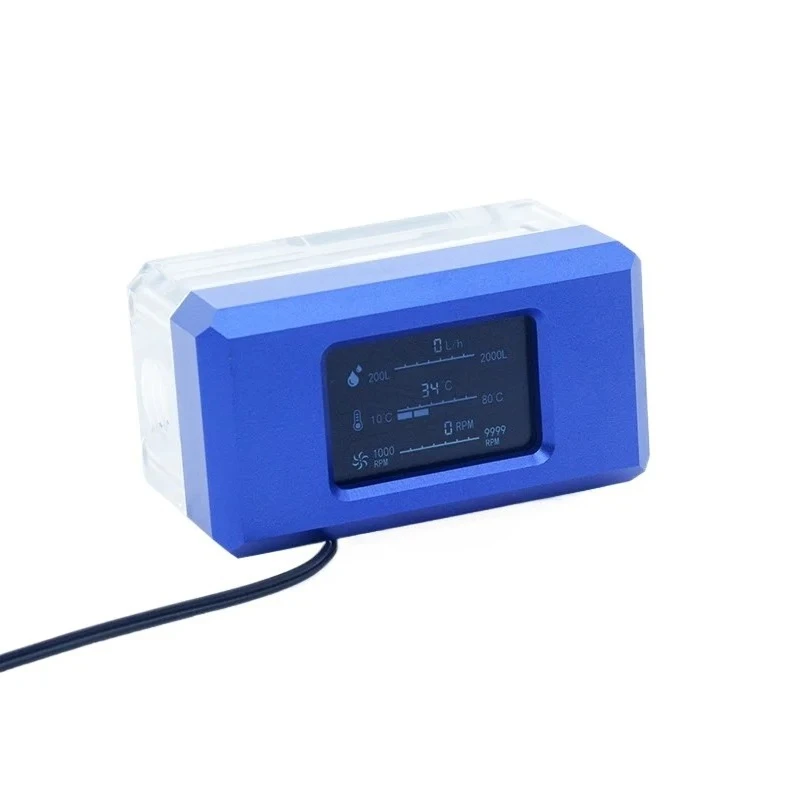 Computer water-cooled  electronic flow rate flow thermometer