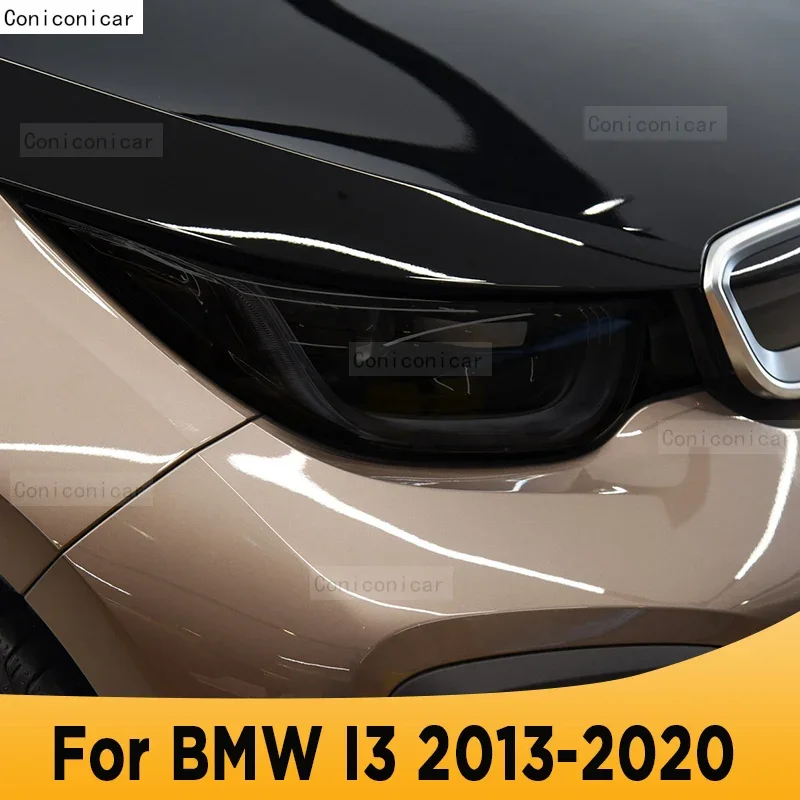 For BMW I3 2013-2020 Car Exterior Headlight Anti-scratch Front Lamp Tint TPU Protective Film Repair Accessories Sticker