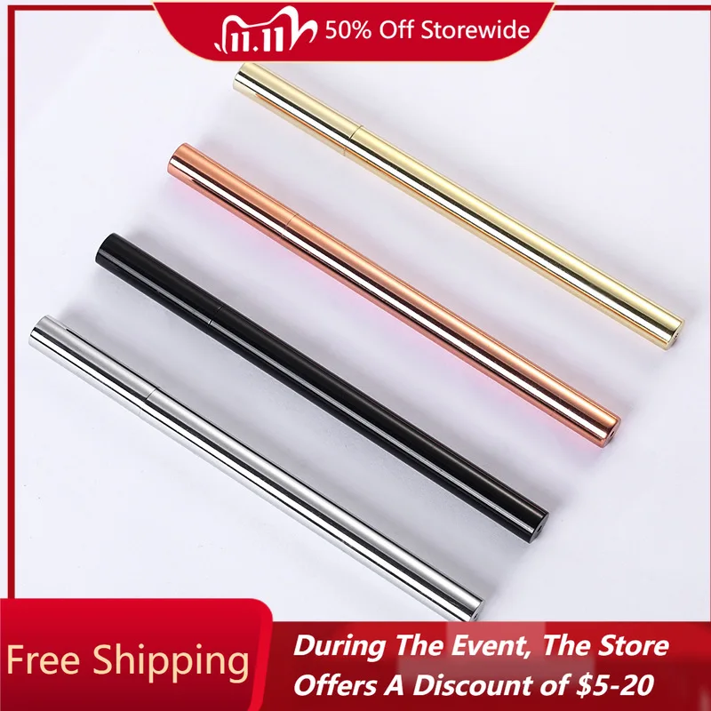 

Чистая медь, металлическая цилиндрическая шариковая ручка, латунная ручка в стиле ретро, 0,5 мм, студенческий экзамен, исследование, каваи, уникальные гелевые ручки, канцелярские принадлежности