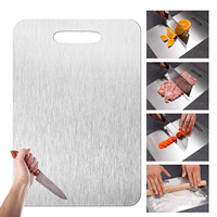 Thickened Stainless Steel Cutting Board Antibacterial and Mildew-proof Household Cutting Board Kitchen Kneading Dough Board