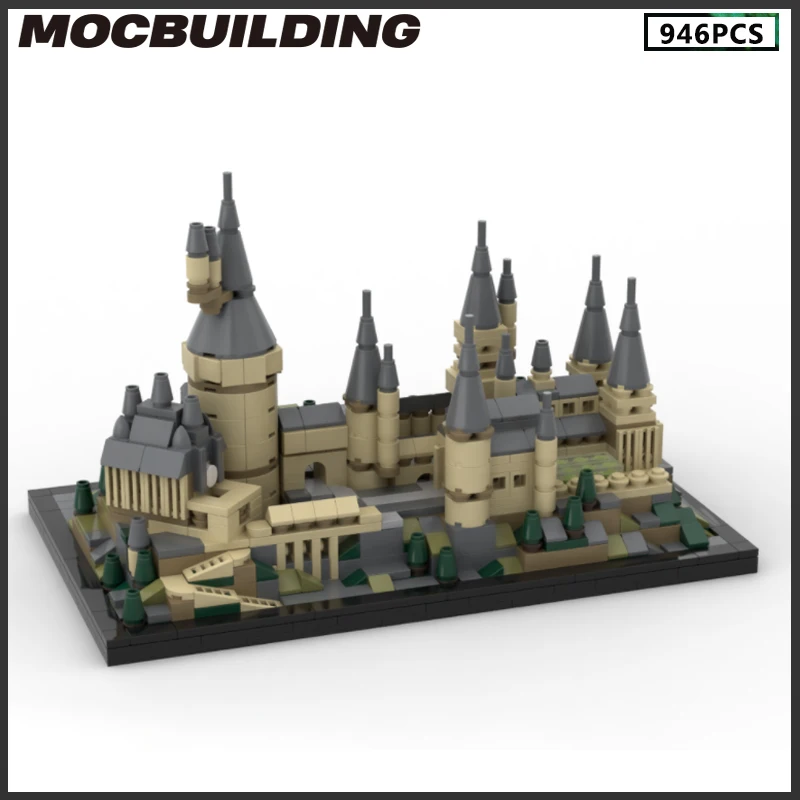 MOC Building Block European Style Castle Architecture Model DIY Bricks  Assembling Toys Collection Christmas Gifts Birthday