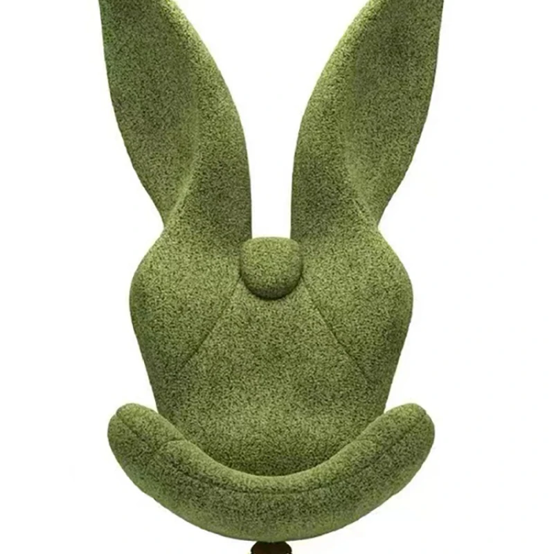 

Nordic Green Armrest Single Sofa Special-Shaped Personality Rabbit Chair