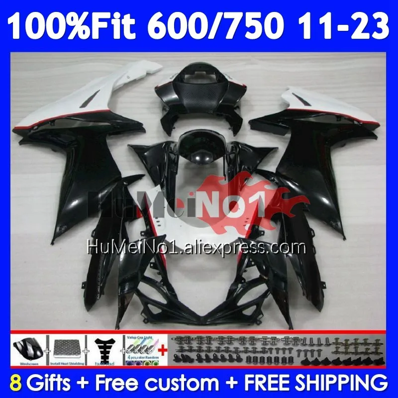 Fairing For SUZUKI GSXR750 Grey Black K11 GSXR 600 750 107No.37 GSXR600 2011 2012 2013 2014 2015 2016 2017 18 19 20 21 22 23 24