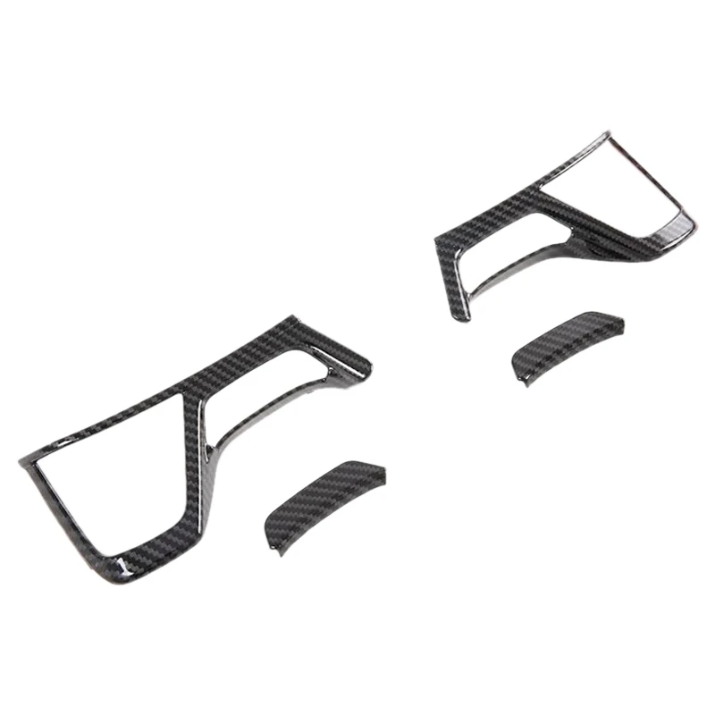 

for Sport 2020 4PCS Carbon Fiber ABS Car Interior Steering Wheel Cover Trim Moldings