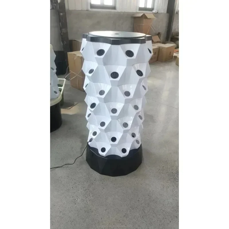 New design vertical  planting hydroponic tower system greenhouse accessories