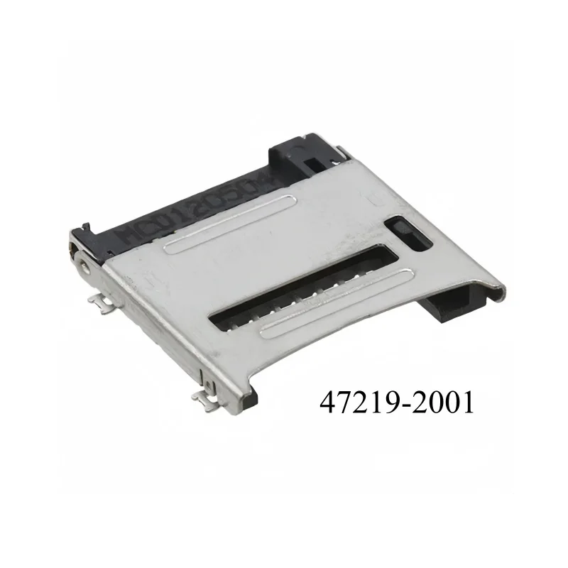 10pcs/Lot 0472192001 CONN MICRO SD CARD HINGED TYPE 47219-2001 8 Position Card Connector Secure Digital microSD Surface Mount