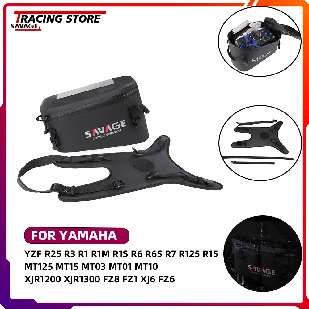 Сумка-бак для багажа для Yamaha YZF R25 R3 R1 R1M R1S R6 R6S R7 R125 R15 MT125 MT15 MT03 MT01 MT10 XJR1200 XJR1300 FZ8 FZ1 XJ6 FZ6