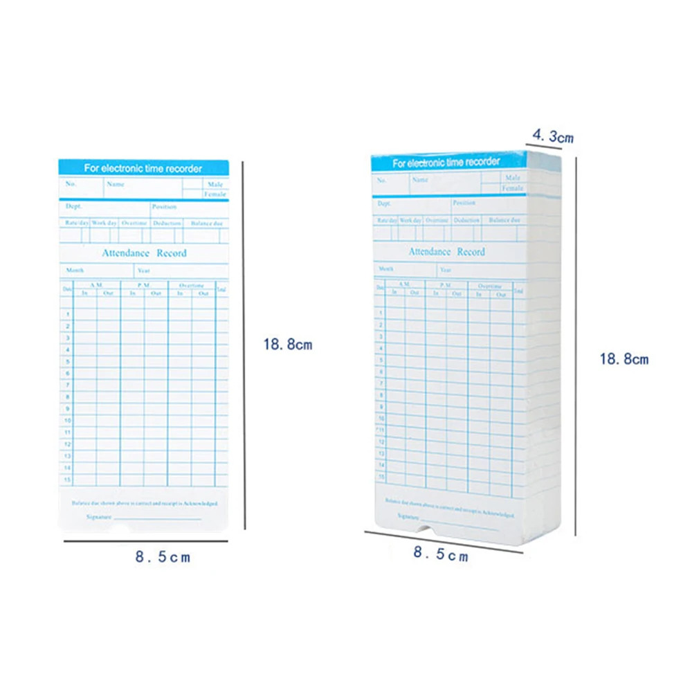 Office Use Employee Electronic Punch Card Clock Paper Time Attendace Clock Ribbon DIY Kit Digital Time Clock Card
