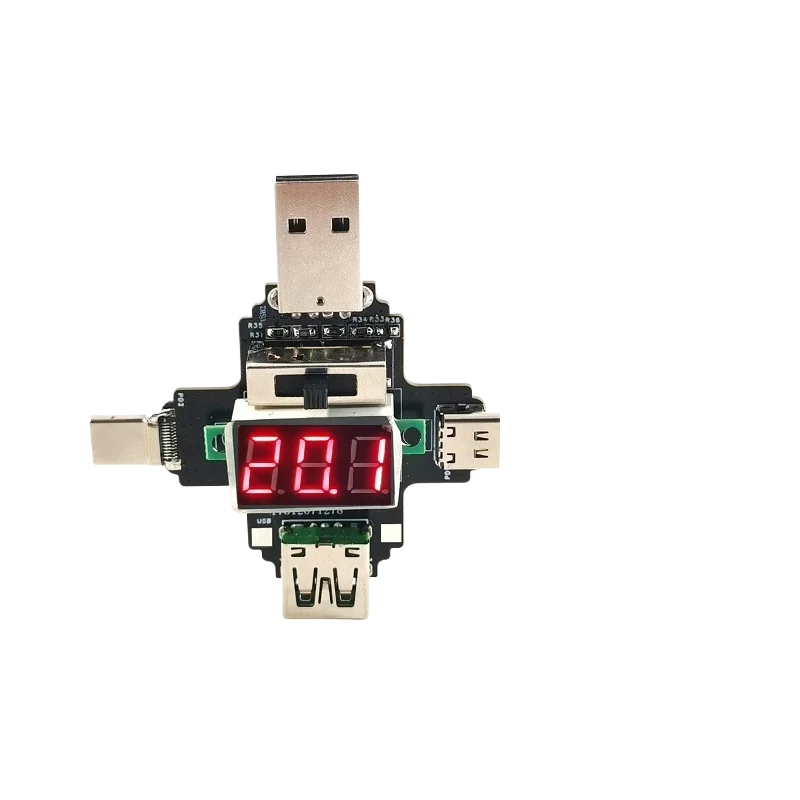 PD Lurer tipo cQC, carga rápida, prueba de detección automática, envejecimiento, ajustable, 9V, 12V, 15V, 20V, 2 en 1