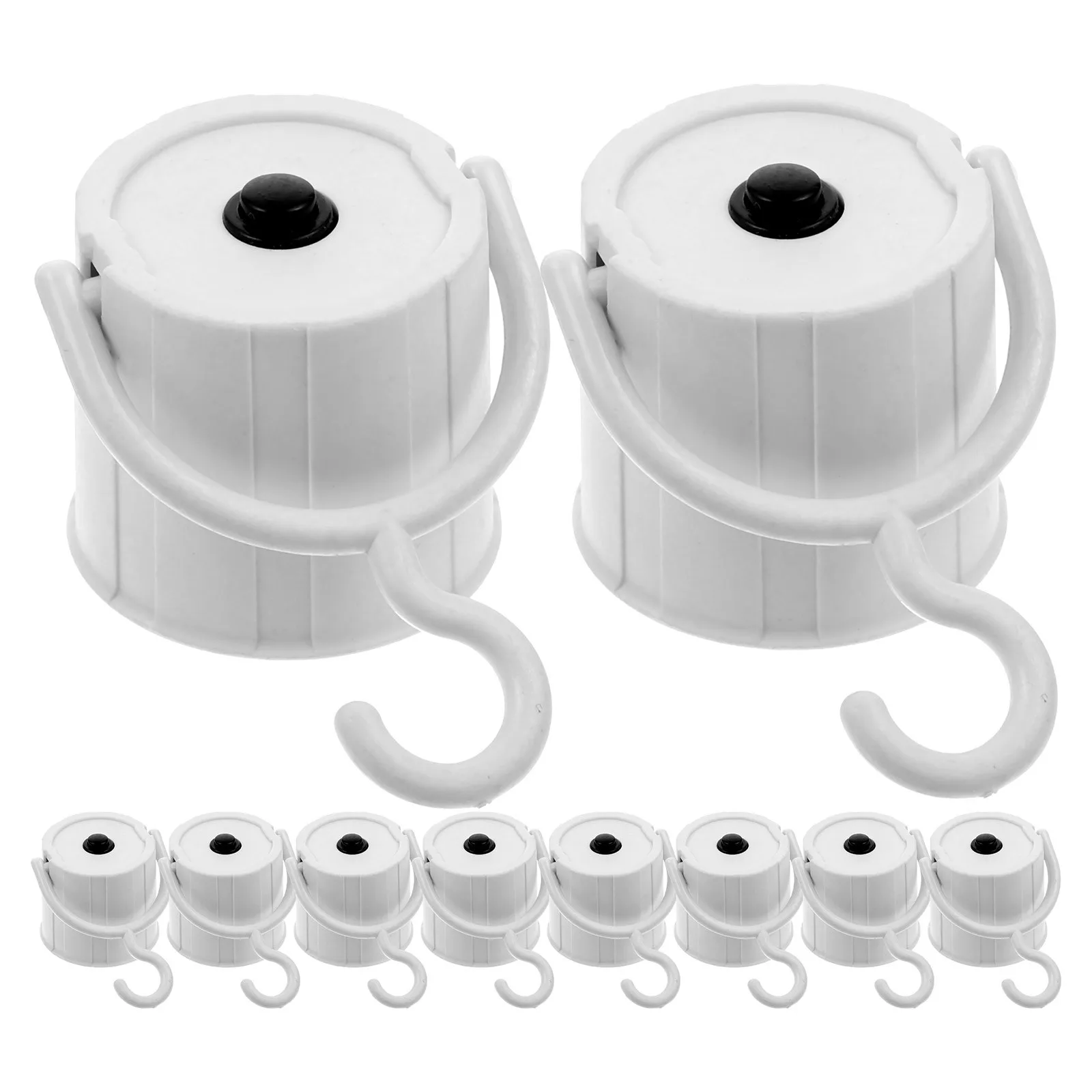 12 Pcs Bulb Light Base Holder Socket Emergency with Switch Lamp Accessories Hook for