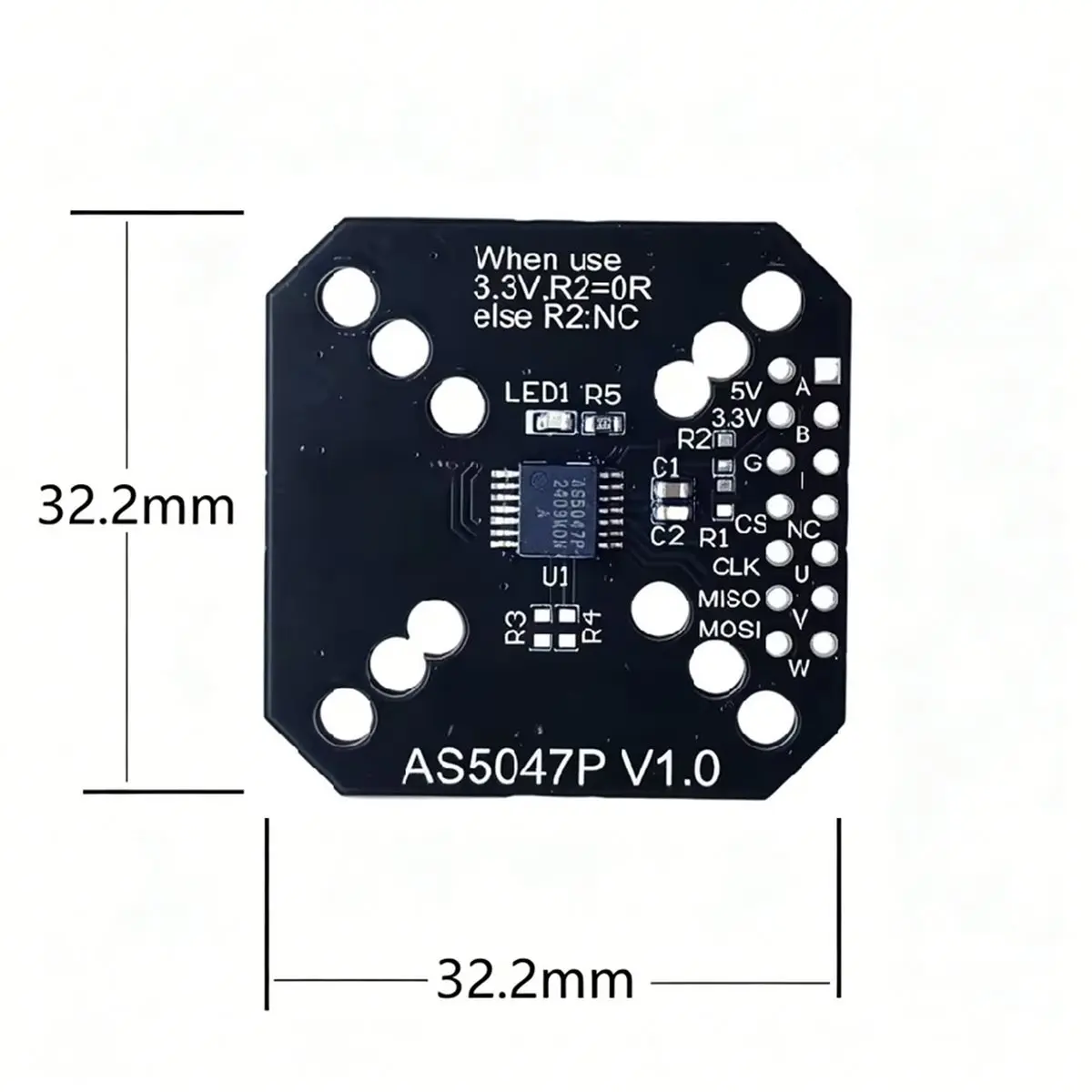 AS5047P Encoder for SimpleFOC Module Adapter 14-Bit on- Magnetic Rotary Position Sensor