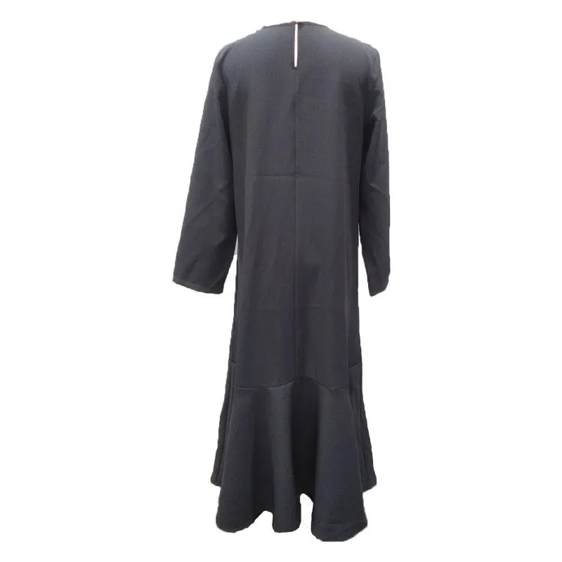 Vêtements modestes pour femmes Khimar et Jilbab Butik robes Mujer longue boutonnée devant robe Maxi à manches longues robe musulmane Abaya