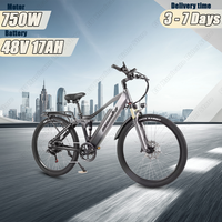 CMACEWHEEL TP26mini27 Electric Bicycle 750W Powerful Motor 48V17AH Lithium Battery Electric Bike Hydraulic Brake Off-Road E-Bike