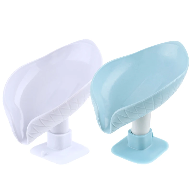 2 szt. Mydelniczka w kształcie liści kreatywny uchwyt na mydelniczkę odpływowy bez przyssawek do mydeł półka na domowe akcesoria łazienkowe