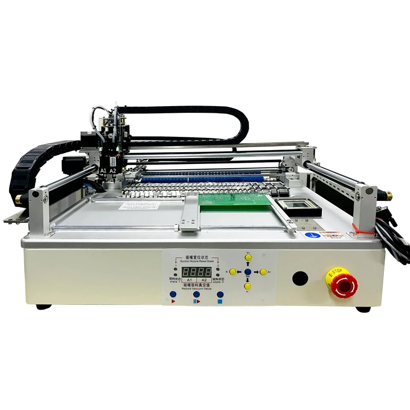 Automatic PCB Printing Machine SMT Pick and Place Machine 54Bits with Full Vision Chip Mounter LED SMD Dual 6 Heads for SMT Line