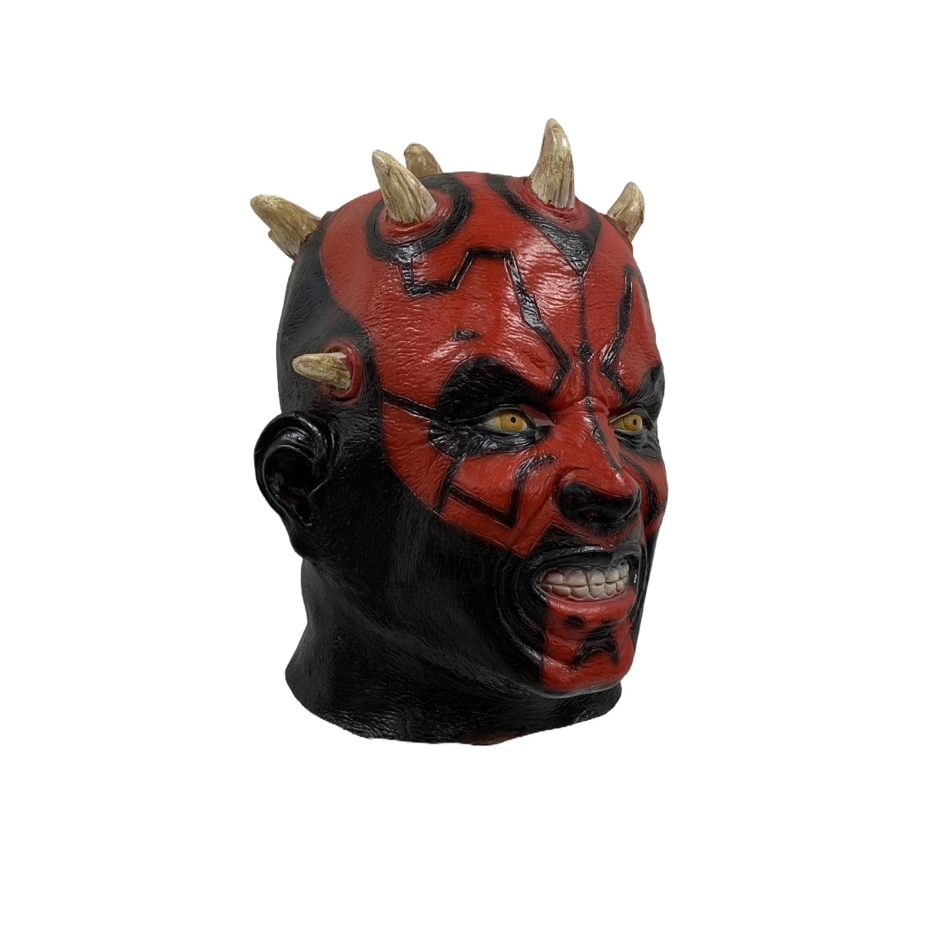Jedi Knight Sidious Lightsaber Sith Alien Darth Maul Mask Halloween Mask Science Fiction Movie Props Darth Maul Cosplay Masques - view 2