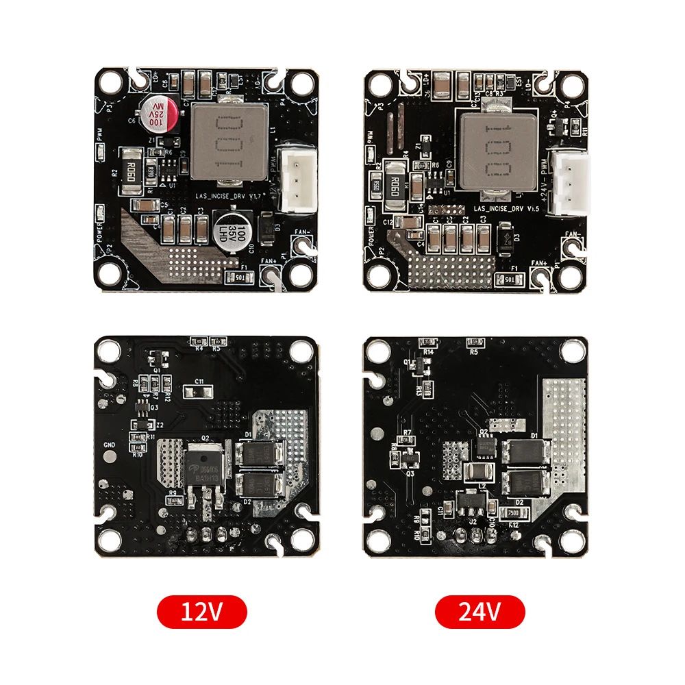 Placa de controlador láser para Módulo de grabado láser, cabezal de grabador, herramientas y accesorios para trabajar la madera, 10W, 12V, 24V