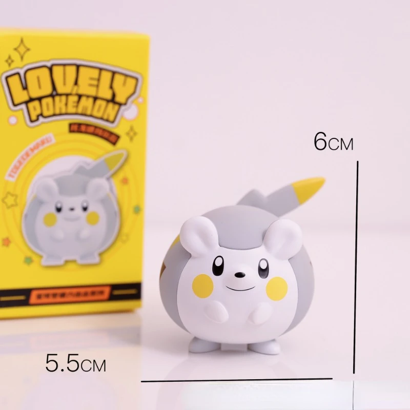 Pokemon Cartoon Anime Pikachu Mimikyu Raichu Pichu Togedemaru Scale Model Figures Doll Toy Set Children Birthday Gifts