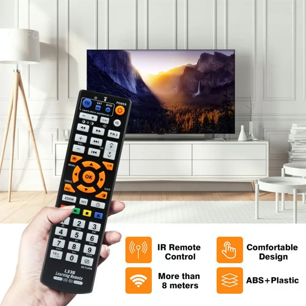 1 шт. L336 Универсальный ИК-пульт дистанционного управления для Smart TV VCR CBL DVD SAT STR-TV CD VCD Hi-Fi пульт дистанционного управления