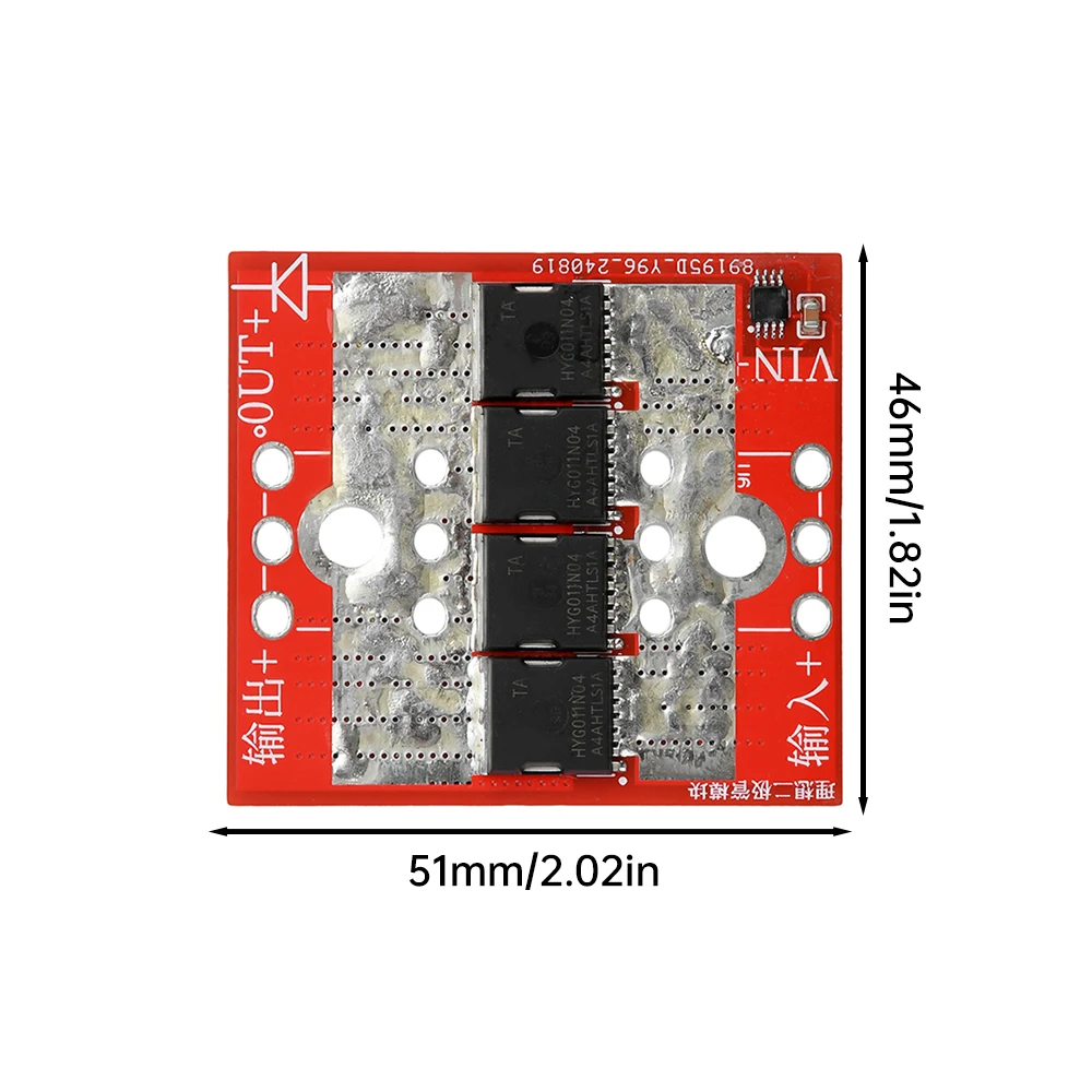 وحدة صمام ثنائي مثالي عالي التيار منخفض التسرب 100 أمبير - بدون أرضية ولا حدود جهد أمامي وحدة شحن مضادة للفيضانات الخلفية