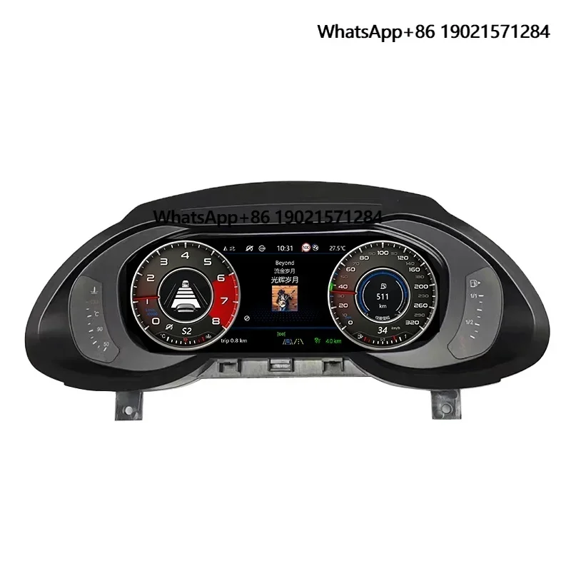 

Car Instrument Speedometer for Q5 A4L 2009-2018 Digital Dashboard Panel Virtual Instrument Cluster