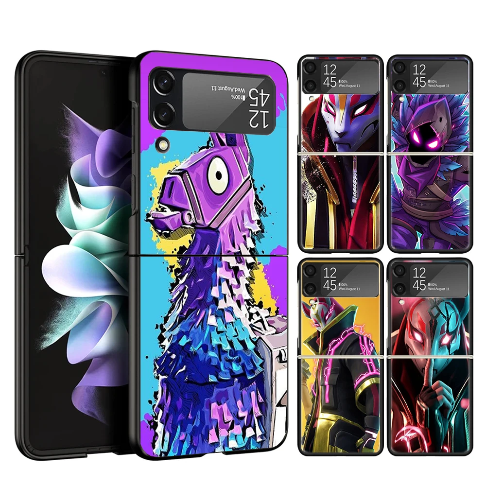 Чехол для телефона Game Battle-Royales для Samsung Galaxy Z Flip 6 5 4 3 5G, черный чехол ZFlip6 ZFlip4 ZFlip5 ZFlip3 Coque Fundas Bumper