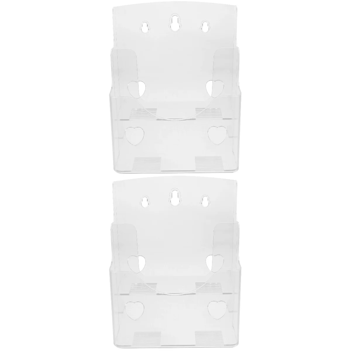 2 PCS Folding Rack Display Shelf Magazine Magazine File Holder Desktop Acrylic Holder Organizer