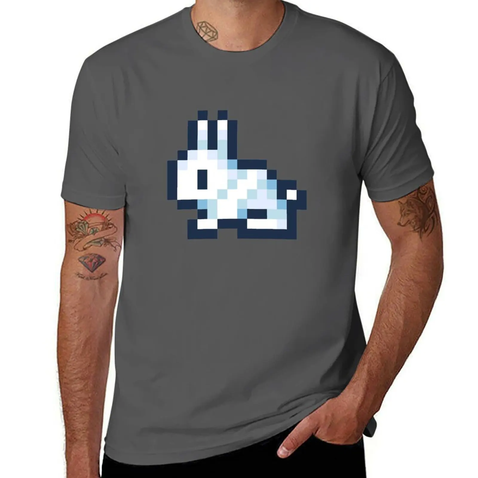 

Terraria Rabbit Sticker T-Shirt Soft Stretch Short Sleeve Top
