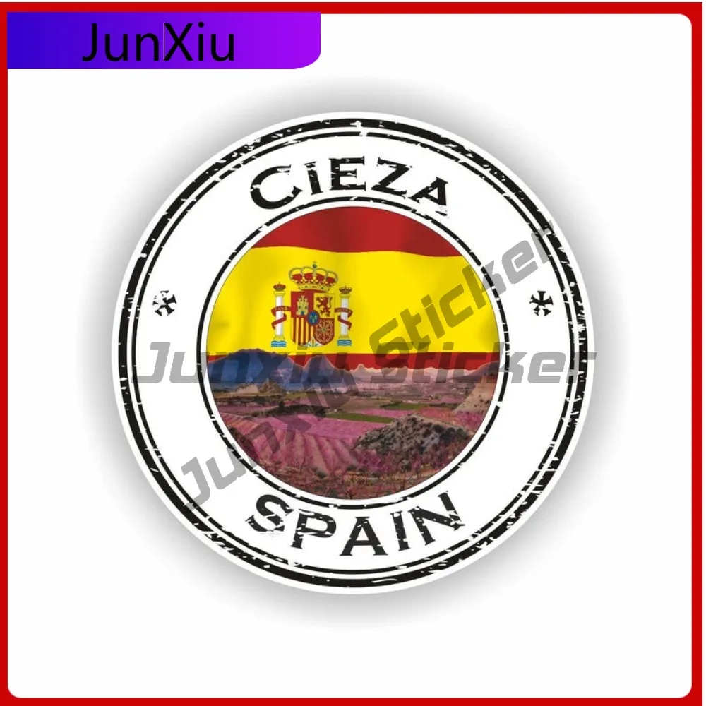 

Cieza Spain Seal Unique Wall Waterproof Accessory Round Sticker Art Fade Resistant Durable Decal Anti Scratch Cute Cute Vinyl