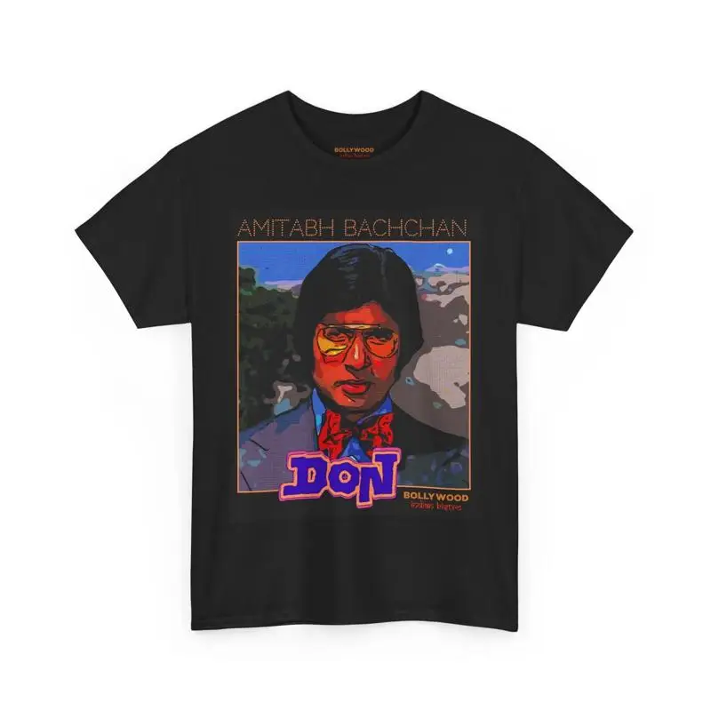 Amitabh Bachchan The Don Bollywood Indian Bistro Heavy Cotton T Shirt