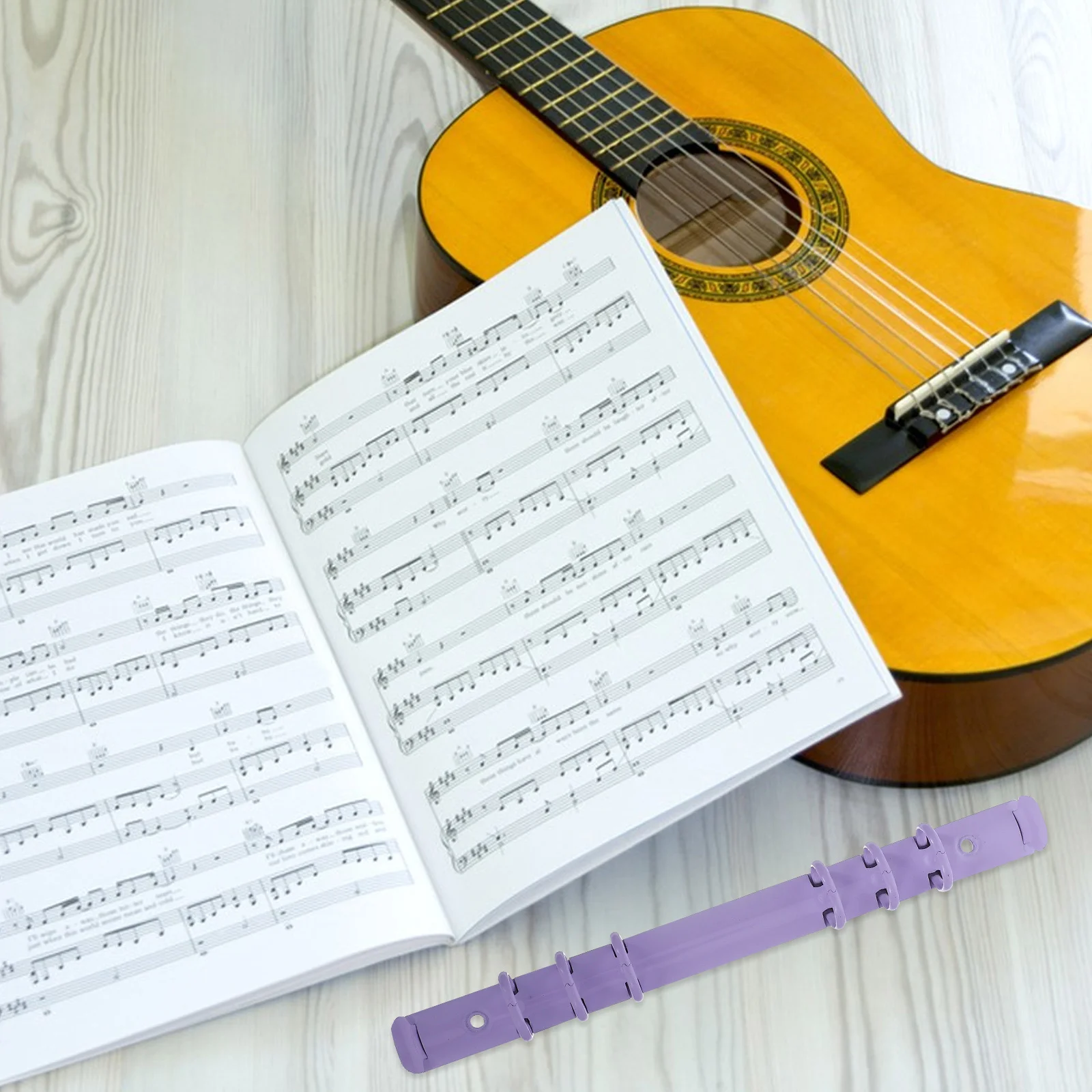 2개입 보라색 금속 루즈 리프 바인더 링 6링 분리형 메커니즘 클립 노트북 플래너 바인딩 액세서리 정리함