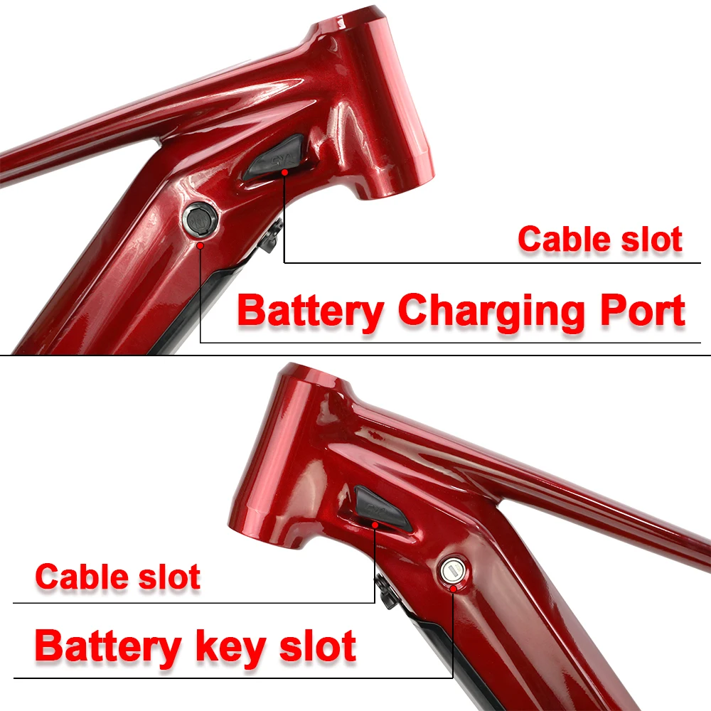 Telaio elettrico per Mountain Bike telaio per bici elettrica 27.5/29ER telaio per bici ibrida 17/19 pollici Bafang M620 batteria integrata per