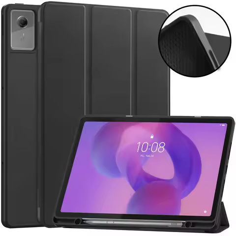 Pencil Slot TPU+PU Leather Tablet Cases For 12.1'' Lenovo Idea Tab Plus/Tab K12 Case Shockproof Cover Auto Sleep Shell