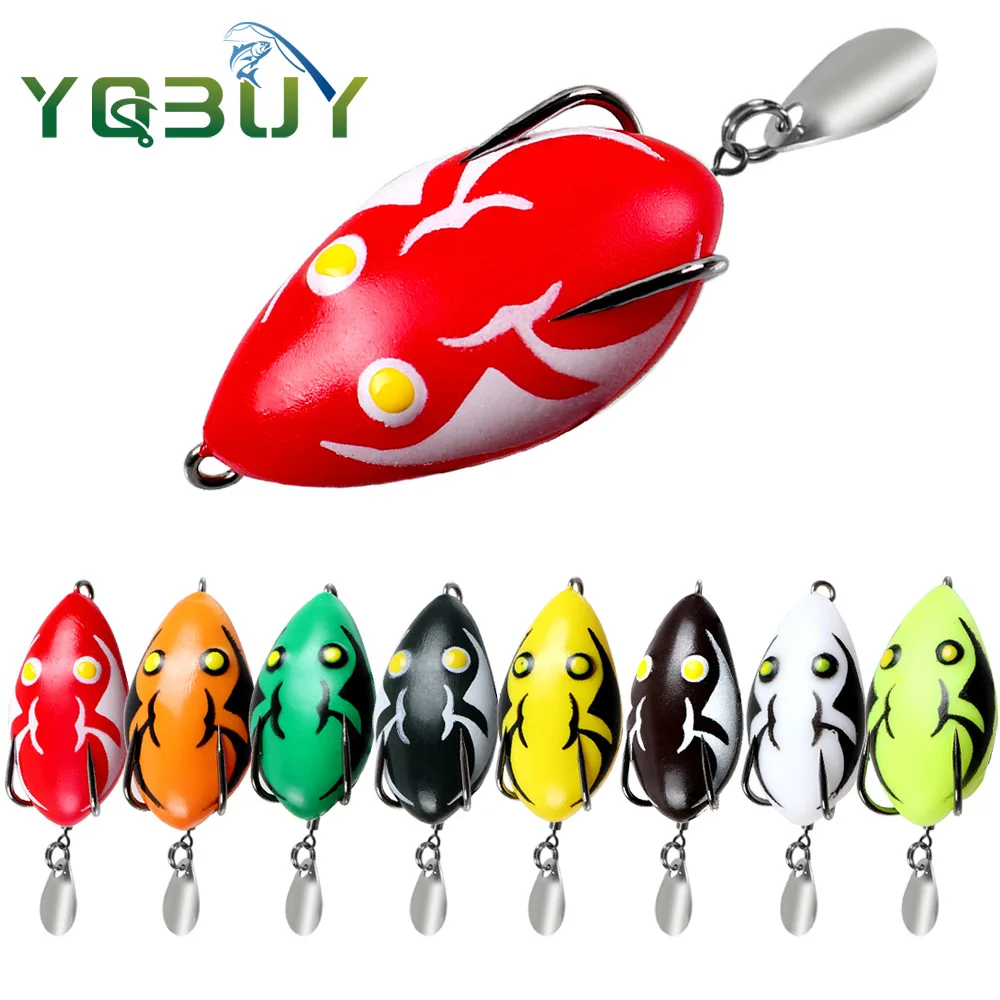 

4cm/5g Soft Frog Lure Small Soft Thunder Frog Fishing Lure Casting Mini Thunder Frog Lure Bait