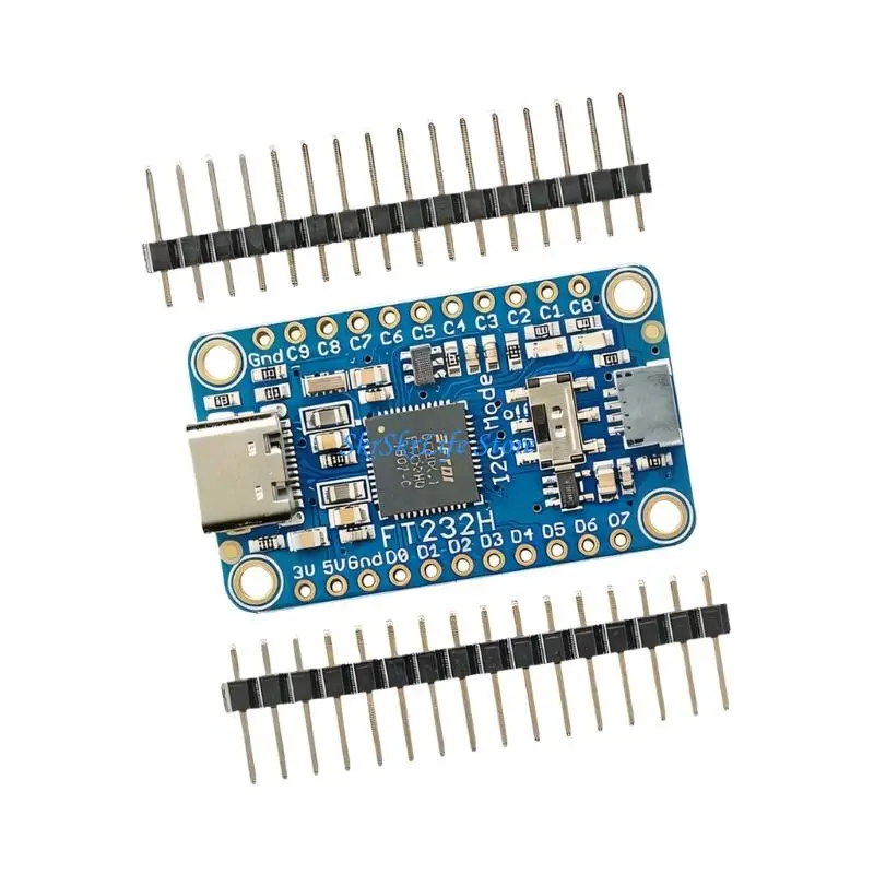 E65E FT232H Плата расширения USB C GPIO и I2C, небольшой модуль платы с портом USB типа C для подключения на уровне платы и