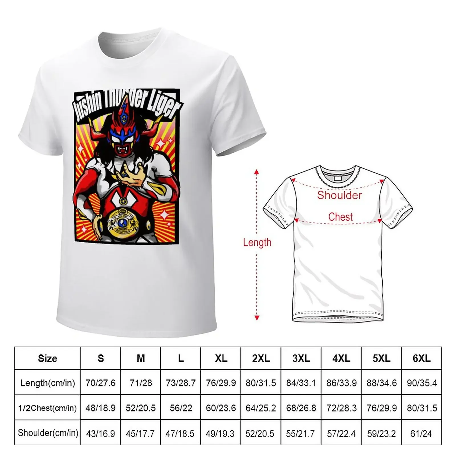 Jushin Thunder Liger - Champion T-Shirt vintage tees tops men t shirts