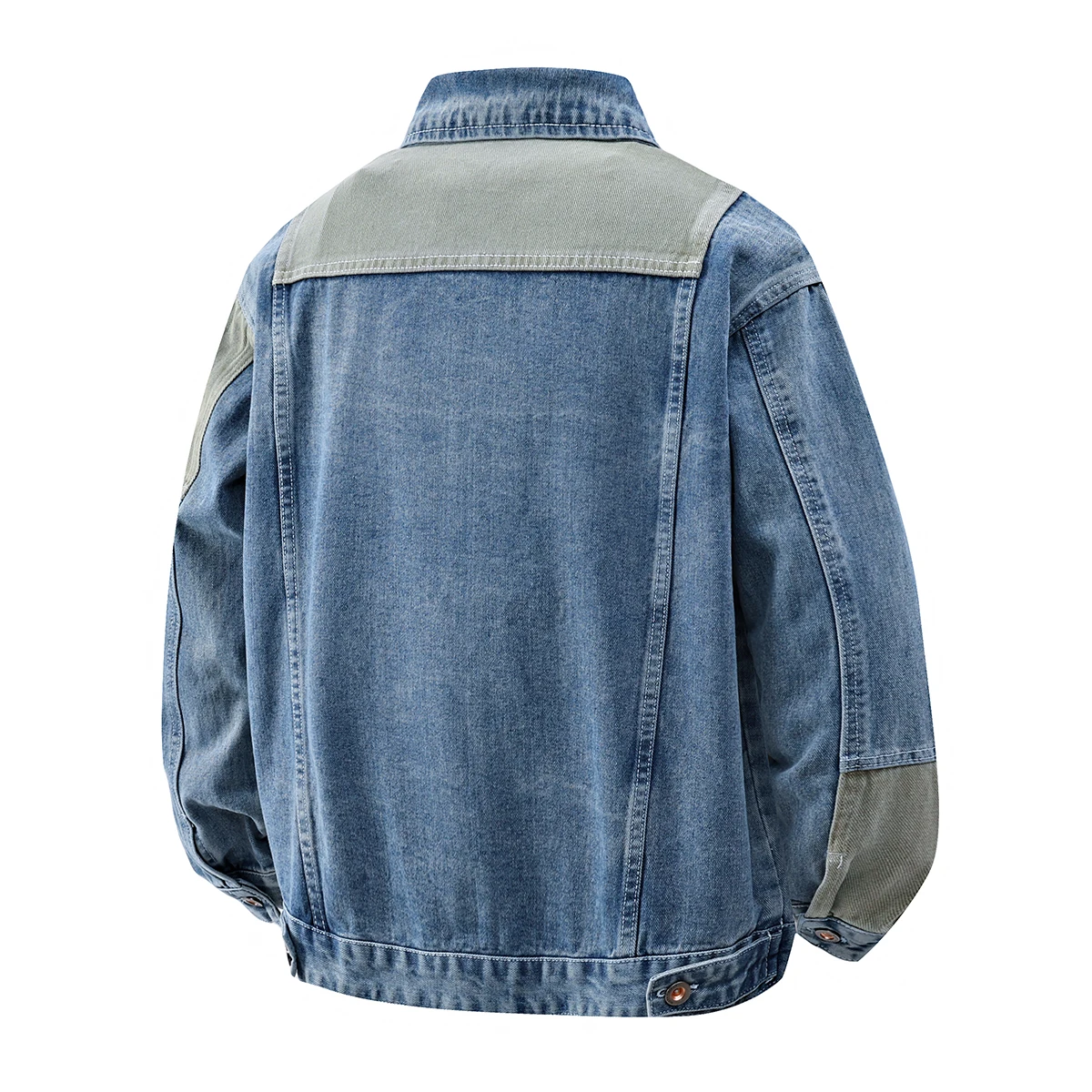 

Autumn and Spring New Fashion Trend American Vintage Workwear Denim Jacket Men's Loose Sports Plus Size High Quality Outerwear