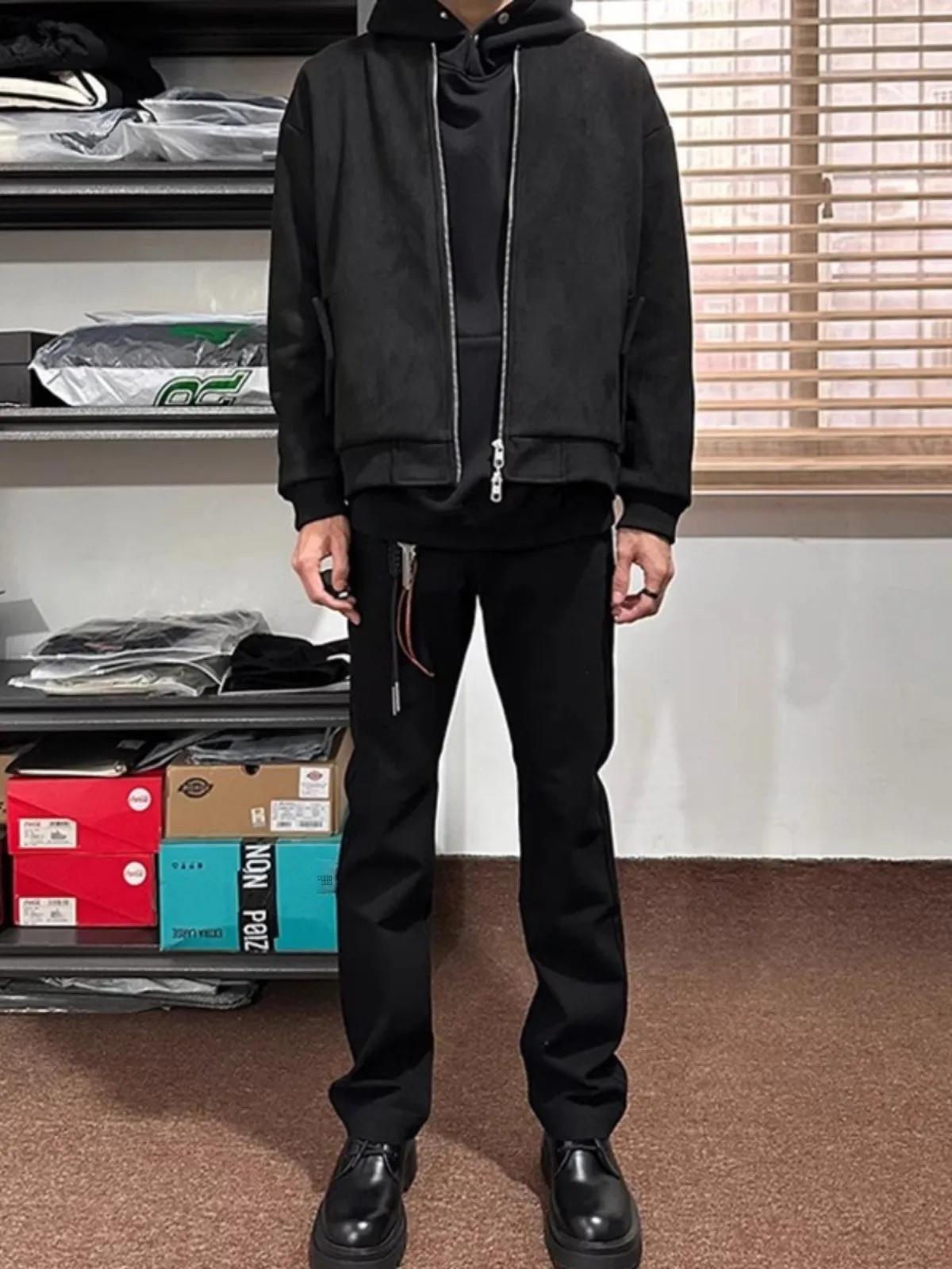 

Cleanfit Bla Jeans Men's Spring Autumn Sle American High Street Elastic Straight Leg Pants Trendy Brand Haome Slim Fit