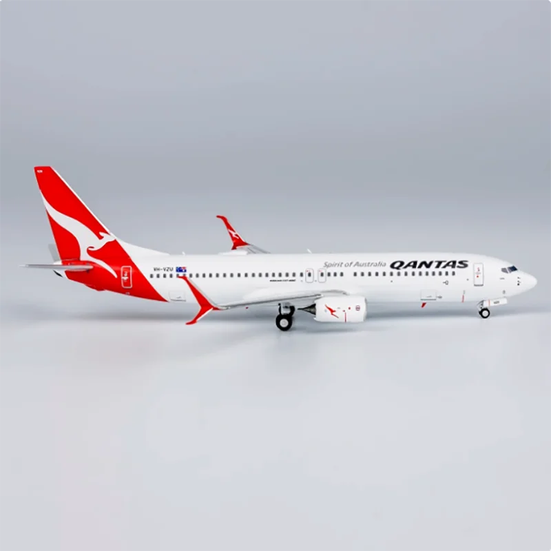 1/400 Scale Qantas B737-800 VH-VZU Finished Passenger Aircraft Model Display Aviation Commemorative Collection Gift