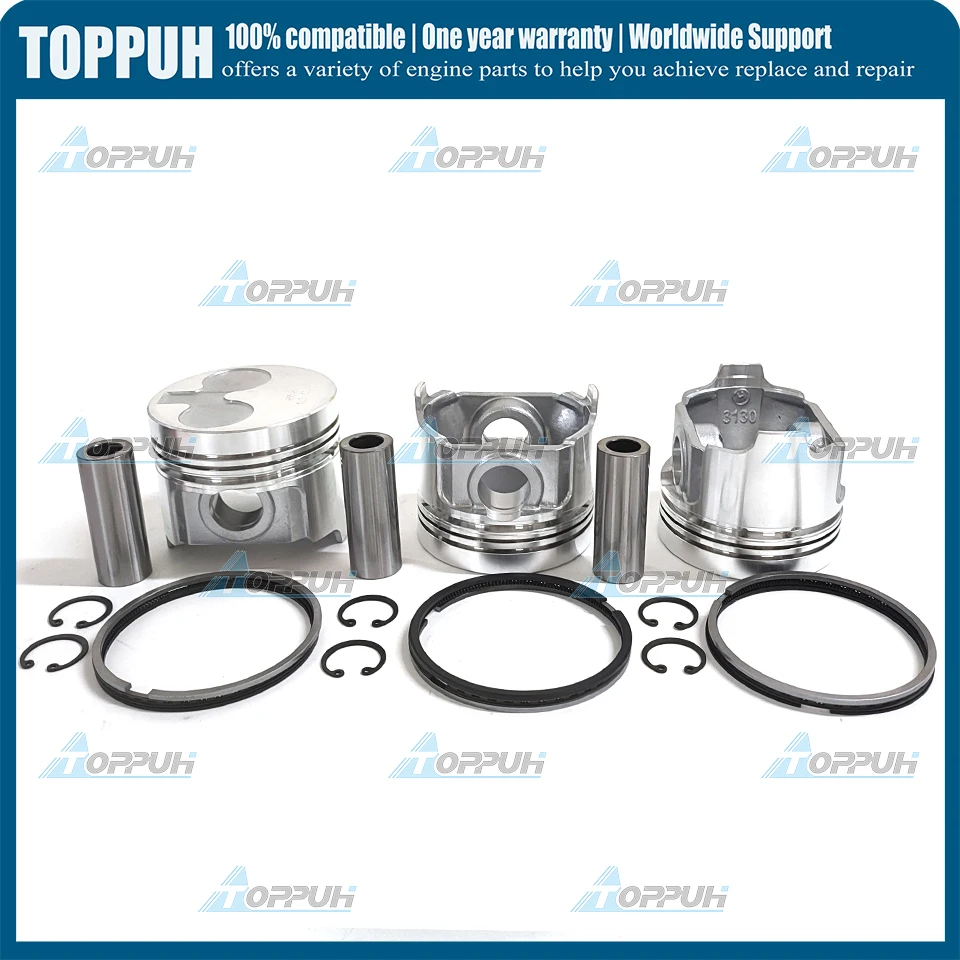 New 403D-11 New 3 set STD piston & ring for Perkins 403D-11 Engine - view 2